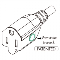 日本AC电源线连接器3 芯 10A-15A 125V