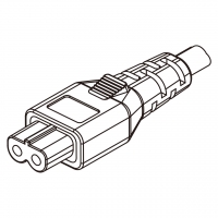 其他客制化AC电源线连接器 3 芯 B 型式带极性 2.5A 250V