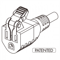 美规 (美标)AC电源线连接器3 芯 (NEMA 5-15R) 13A/15A 125V