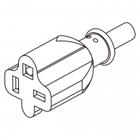 美规 (美标)AC电源线连接器3 芯 (NEMA 5-20R)  13A/15A/20A 125V