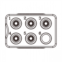 20A/30A, 6-Pin 电池香蕉头插头 连接器