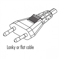 荷兰2-Pin 直式 AC插头, 2.5A 250V