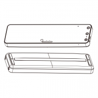 长方型蓝牙4.0双喇叭音箱, 呎吋: WLH=52mm*190mm*18mm