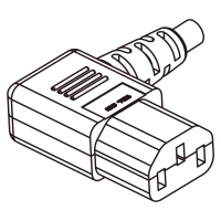 IEC 320 C13 AC电源线连接器 3 芯 弯式  7A/10A/13A/15A 125V/250V