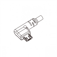 Micro USB B 插头, 5 Pin (弯头型式)
