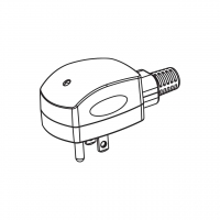 美规(美标)NEMA 5-15P 蓝牙 控制弯式 AC插头2 P/ 3 芯接地 15A 125V