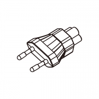 笔记本电脑专用AC转接头, 欧规 (欧标)插头转IEC 320 C5连接器, 3转3-Pin, 2.5A 250V