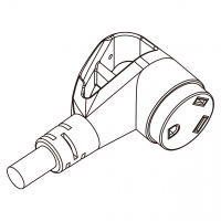 车用RV AC电源线连接器 (NEMA TT-30R) Straight Blade, 2 P, 3 芯接地,弯式 30A 120V