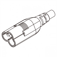 美规 (美标)IEC 320 Sheet A 插头AC电源线连接器 3 芯直式 7,10A,125/250V