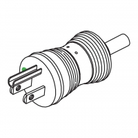 美规(美标)医疗级 AC插头NEMA 5-15P/ 2 P/ 3 芯接地, 10/13/15A 125V