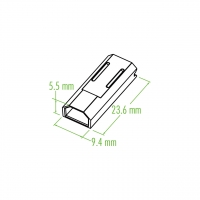 塑料连接器 23.6mm X 9.4mm X 5.5mm 1 Pin