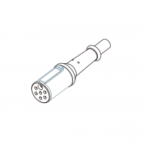 RV/卡车/拖车专用大电流 6母 1公 圆 Pin, ISO 插头