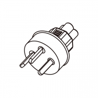 笔记本电脑专用AC转接头, 以色列插头转IEC 320 C5连接器, 3转3-Pin, 2.5A 250V