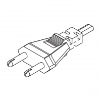 印度2-Pin AC插头, 2.5A 250V