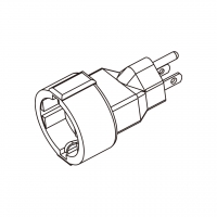 AC转接头, 美国NEMA 5-15P 转德规 (德标) 3转3-Pin,