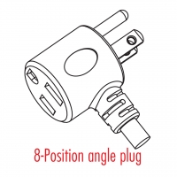 美规(美标)NEMA 5-15P/15R T 型 AC插头2 P/ 3 芯接地 15A 125V