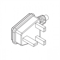 马来西亚3-Pin AC插头6A 10A, 13A 250V