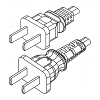 中国2-Pin AC插头, 6A,10A 250V