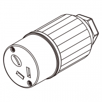 澳洲AC电源连接器3芯直式,10A 250V