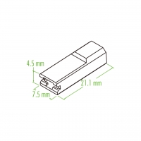 塑料连接器 21.1mm X 7.5mm 4.5mm 1 Pin