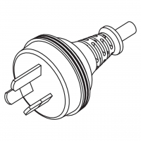 澳洲规3-Pin Protector AC插头, 10A 250V