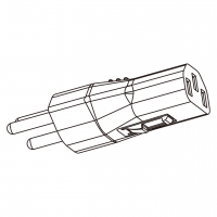 AC转接头, 瑞士转IEC 320 C13 连接器, 3转3-Pin, 10A 250V