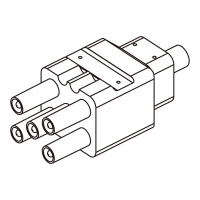 45A, 5-Pin 电池香蕉头插头 连接器