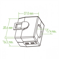 连接器防滑SR配件 IEC 320 (C19)三孔服务器电源 连接器16A 20A