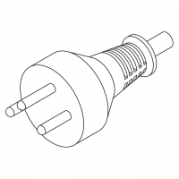 希腊3-Pin AC插头, 7A 10A 250V