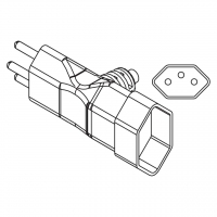 瑞士3-Pin T 型AC插头 10A 250V