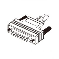 DC 直头型式 25-Pin 连接器