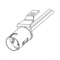 可替换式工作灯灯泡插座 (带扁线), 适用白炽灯/ LED灯