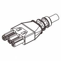 灯光照明用, AC电源线连接器母座  2 芯直式16A 250V