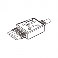 AC电线成型式固定接头(SR) 1 出 5, 加线材夾, 线材 OD 呎吋: OD ø7.9 Ø8.5