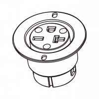 美规 (美标)NEMA 6-15R /6-20R插座, 2 P 3芯接地 15A/20A 250V