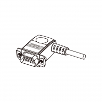 DC 插头弯头型式 9-Pin