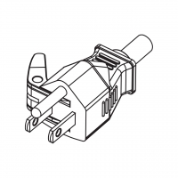 台湾/日本3-Pin 直式 AC插头7A, 11A, 15A 125V