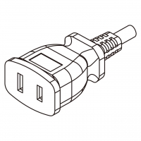 美规 (美标)AC电源线连接器2 芯  NEMA 1-15R 15A 125V
