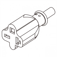 美规 (美标)AC电源线连接器3 芯 (NEMA 6-15R/20R)  13A/15A/20A 250V