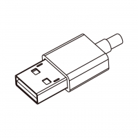 USB 2.0 A 插头, 4 Pin (组装式)
