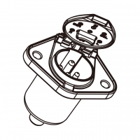 RV/卡车/拖车专用大电流, 7-圆 Pin, ABS, Non-ABS, 24V 公插座