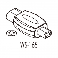 AC转接头, IEC 320 Sheet C 插头连接器转IEC 320 C1 连接器, (适用电动刮胡刀), 2转2-Pin,