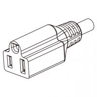 台湾AC电源线连接器3 芯 10A-15A 125V