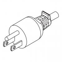 台湾/日本3-Pin 直式 AC插头7~15A 125V