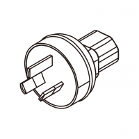 AC转接头, 澳洲规转IEC 320 C13 连接器, 3转3-Pin, 10A 250V