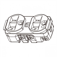 美规 (美标)NEMA 5-15R /20R 医疗插座, 2 P 3芯接地 20A 125V