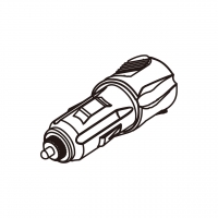 笔记本电脑专用AC转接头,汽车接头转IEC 320 C7连接器, 2-Pin, 2.5A (CLA)