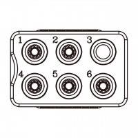 20A/30A, 6-Pin 电池香蕉头插头 连接器