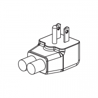 台湾/日本3-Pin 弯式 AC插头7A/11A/15A 125V