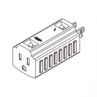 AC转接头, NEMA 5-15P 突波保护转 5-15R, 2 P 3芯接地, 3转3-Pin, 15A 125V